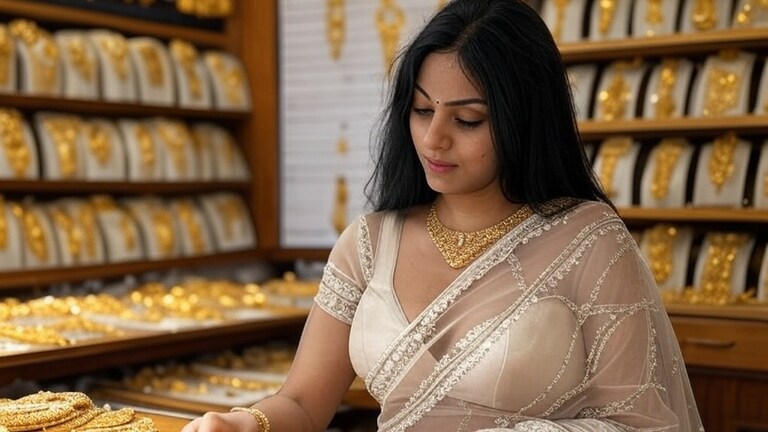 25 March 2025 Gold Rate: मस्तच.. सोने पुन्हा झालं स्वस्त, आठवड्याच्या दुसऱ्या दिवशीही सोनं गडगडलं सोने पुन्हा झालं स्वस्त (फोटो सौजन्य: Grok AI)