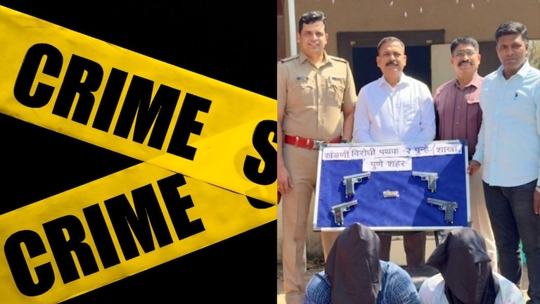 Pune : पिस्तूल विक्रीसाठी चौघे पुण्यात आले, पोलिसांनी सापळा रचून सिनेस्टाईल पकडलं, 4 पिस्तूल आणि काडतुसं Mumbai Tak
