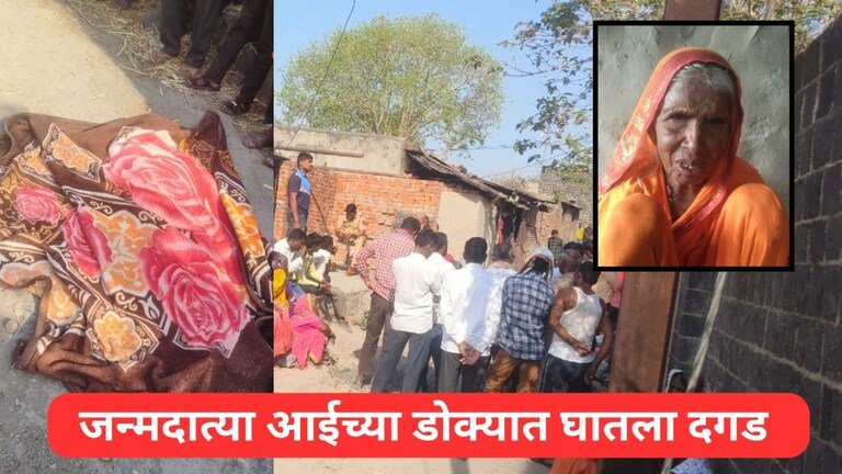बीडमध्ये दारूसाठी मुलानं 72 वर्षांच्या आईच्या डोक्यात दगड घातला, गाव हादरलं... तपासात काय आढळलं? Mumbai Tak