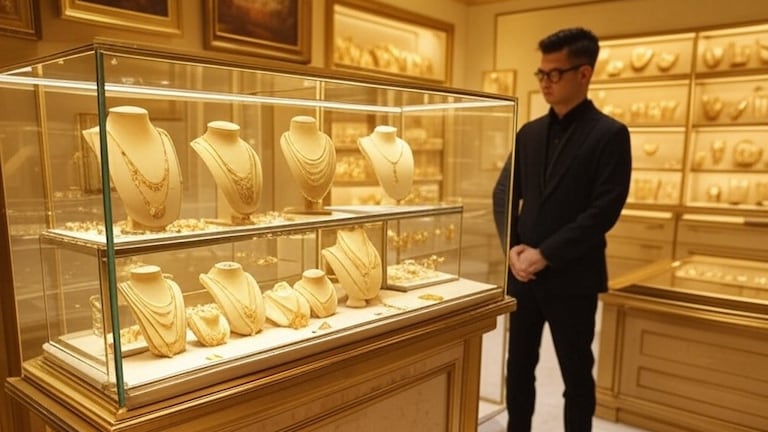 आरारारारा! सोन्याच्या किंमती पुन्हा घसरल्या, तुमच्या शहरात किती रुपयांनी स्वस्त झालं सोनं? रेट एकदा चेक करा Today Gold Rate In Maharashtra (फोटो - AI)