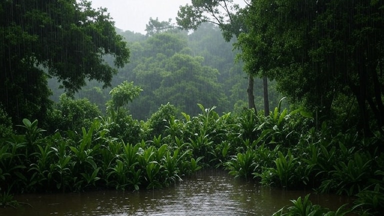 Maharashtra Weather : पालघर, ठाणे, मुंबई, रायगडमध्ये हलका पाऊस बरसणार! 'या' जिल्ह्यांना बसणार वादळाचा तडाखा! Maharashtra Weather Today (फोटो- GROK AI)