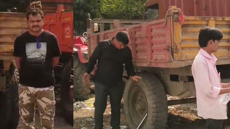 वाळू माफियांना पकडायला गेलेल्या तहसीलदारावर ट्रक्टर घालण्याचा प्रयत्न, हवेत फायरींग केल्यामुळे... Mumbai Tak