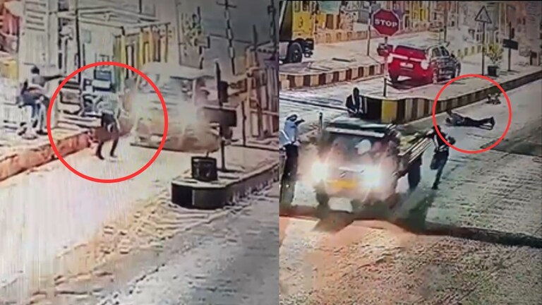 टोल कर्मचाऱ्याला चिरडून ट्रक चालक पळाला... विसापूर टोल नाक्यावरचा धडकी भरवणारा CCTV व्हिडीओ Mumbai Tak