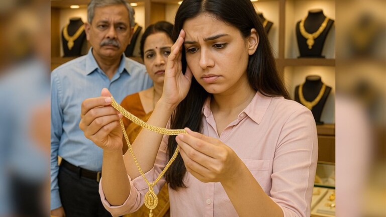 आरारारारा खतरनाक! सोन्याचे दर भिडले गगनाला; 22 अन् 24 कॅरेट सोन्याचे आजचे भाव वाचून घामच फुटेल सोन्याचा भाव, चांदीचा दर, सोने किती स्वस्त झाले, आज सोन्याचा चांदीचा दर, आज सोन्याच्या दरात घसरण, चंदीचा दर, सोना चंदीचा भाव