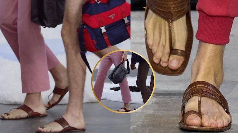 Parada ने लॉन्च केली 1 लाखांची 'कोल्हापुरी चप्पल', पण भारताला श्रेयच नाही... Parada ने लॉन्च केली 1 लाखांची 'कोल्हापुरी चप्पल', पण भारताला श्रेयच नाही...