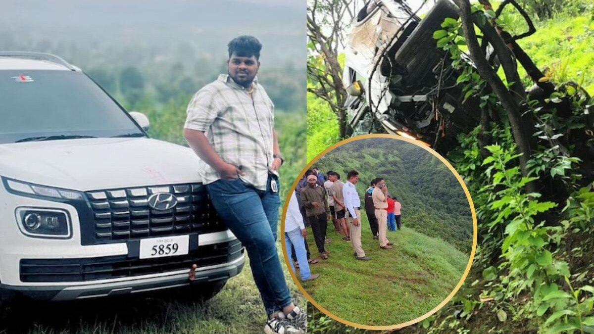 स्टंट करताना कार 300 फूट दरीत....