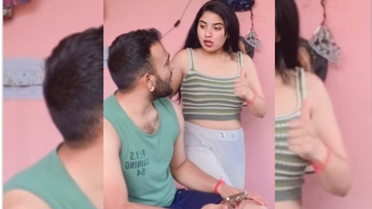 'शेजारीणीला गरोदर कर..' पत्नीने पतीला भलतंच सांगितलं, कपलचा Viral Video पाहून तुम्हीही... Married Couple Funny Video Viral
