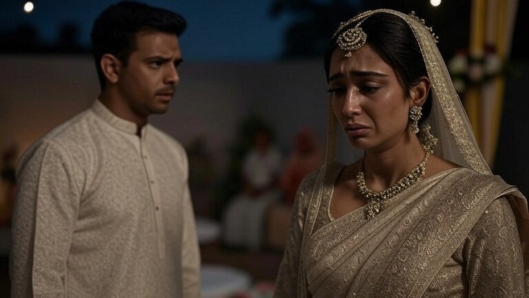 नवी नवरी बनून घरात आली, पण 'ते' शब्द तोंडी आले, सगळा गेम समजला पण उशीर झालेला ना भाऊ! एआयने तयार केलेला फोटो.