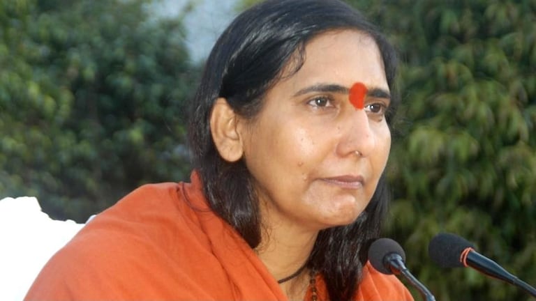 "सध्या, मुली नग्न होऊन पैसे कमवतात" साध्वी ऋतंभरांनी केलं 'ते' विधान अन् पुन्हा वाद... साध्वी ऋतंभरांनी केलं 'ते' विधान अन् पुन्हा वाद...