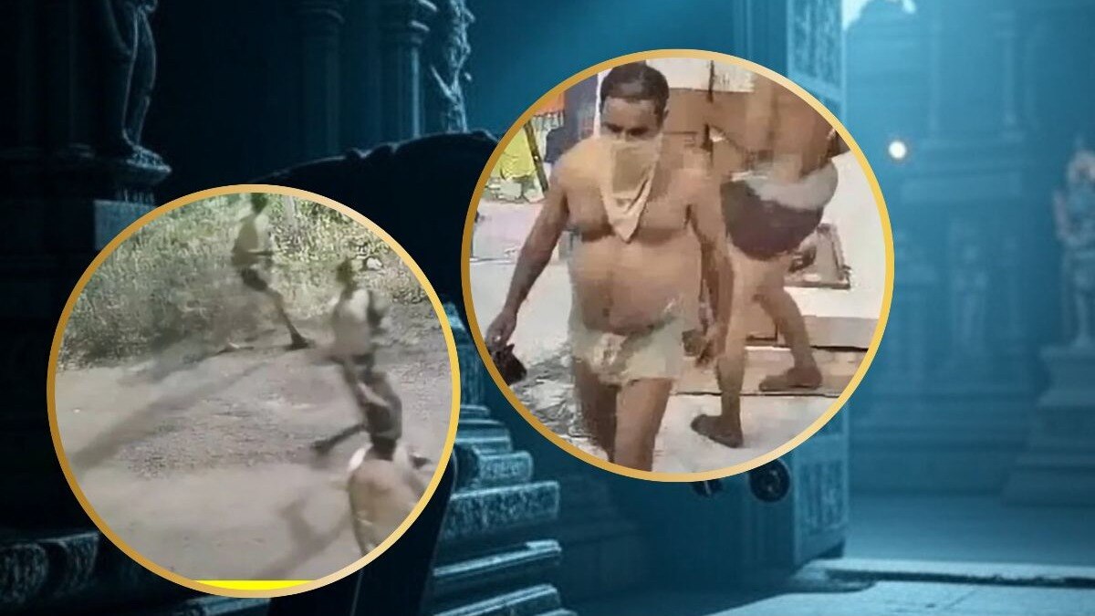 अर्धनग्न अवस्थेत मंदिरातून पादुका, दानपेटीतील रक्कम चोरली...