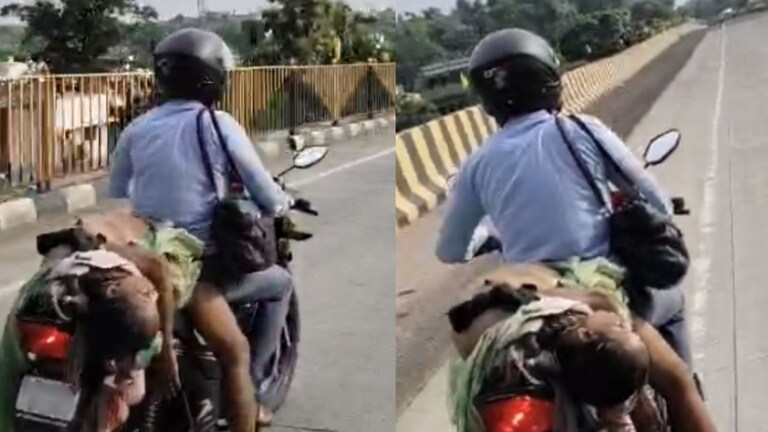 नवऱ्याने बायकोचा मृतदेह मोटारसायकलीला बांधला अन्... हा Video पाहून तुम्हीही ढसाढसा रडाल! Viral Video