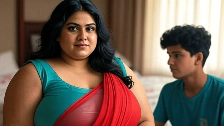 18 वर्षाच्या मुलाला आवडली 50 वर्षांची महिला, थेट करून टाकलं लग्न; घरचे म्हणाले अरे... Strange love story 18 year old man marries 50 year old woman brings shame to family