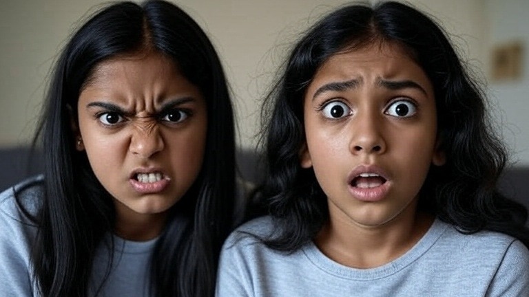 The younger sister insisted on going with her The older sister got angry and strangled her on the road