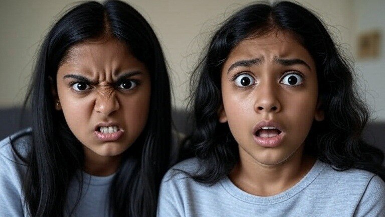 The younger sister insisted on going with her The older sister got angry and strangled her on the road