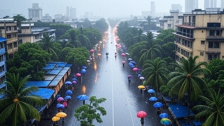 Mumbai Rain: ठाणे, पालघरला ऑरेंज तर मुंबईत येलो अलर्ट.. जोरदार पाऊस बरसणार mumbai weather 4th sept 2025 orange alert issued for thane palghar yellow alert issued for mumbai by meteorological department heavy rains expected