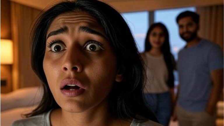 पतीचा पाठलाग करत पत्नी पोहोचली हॉटेलमध्ये... पतीला गर्लफ्रेंडसोबत पाहिलं अन् नंतर घडलं भयानक! पतीला गर्लफ्रेंडसोबत पाहिलं अन् नंतर घडलं भयानक!