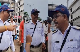 रत्नागिरीमध्ये लाचखोर ट्रॅफिक पोलीस पैसे घेऊन टपरीवाल्याकडे द्यायचा, तरुणांनी कसा केला पर्दाफाश?  Ratnagiri news the traffic police took bribes