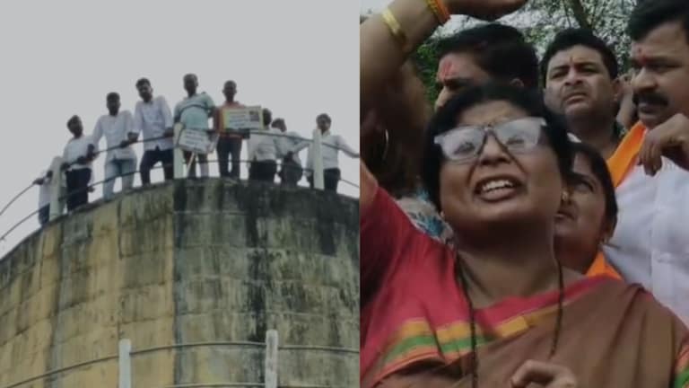 पीडित डॉक्टरला न्याय मिळवून देण्यासाठी बीडमधील आंदोलकांचा पेट्रोल ओतून घेण्याचा इशारा, सुषमा अंधारेंनी थांबवलं अन्... Sushma Andhare on satara female doctor and beed protest