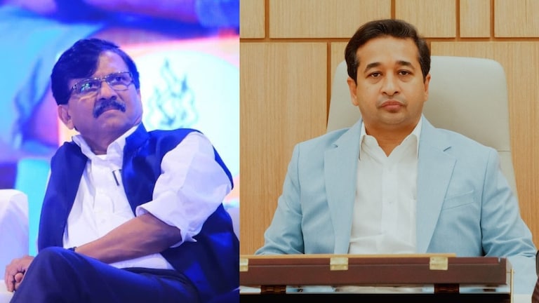 नितेश राणेंची कट्टर विरोधक असलेल्या संजय राऊतांसाठी काळजी करणारी पोस्ट, 6 शब्दात काय म्हणाले? Nitesh Rane on Sanjay Raut
