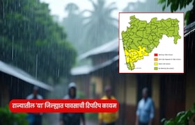 Maharashtra Weather : राज्यातील 'या' जिल्ह्यात पावसाची रिपरिप, तर काही भागांत येलो अलर्ट maharashtra weather
