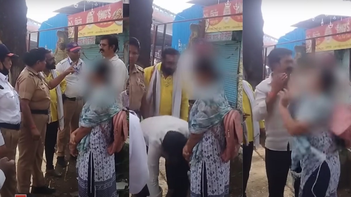 छत्रपती संभाजीनगरमध्ये भर चौकात एकट्या मुलीला पाहून तरुणाचे अश्लील चाळे, तरुणीने भर रस्त्यात चोप देताच पाया पडला 