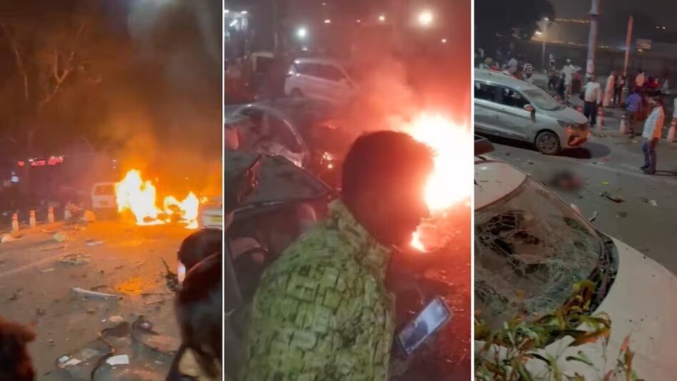 8 killed in powerful explosion in a car near red fort in delhi nsg and nia teams dispatched high alert issued in mumbai