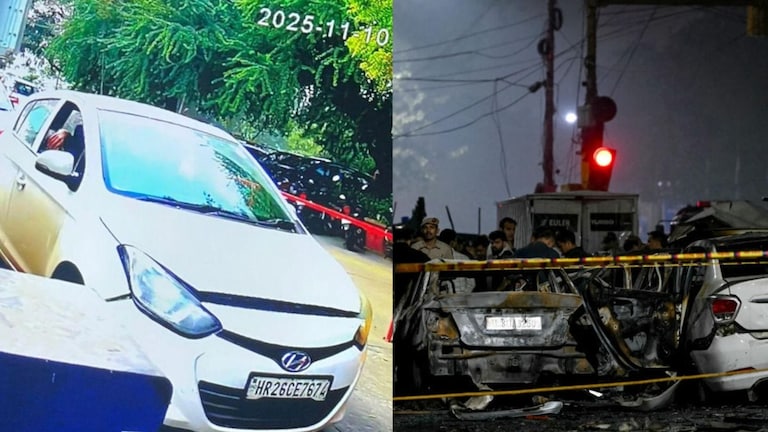 Delhi car blast प्रकरणातील आरोपीचा कारमधील फोटो समोर, कोण आहे डॉ. मोहम्मद उमर? Delhi car blast First image of suspect Dr Mohammad Umar