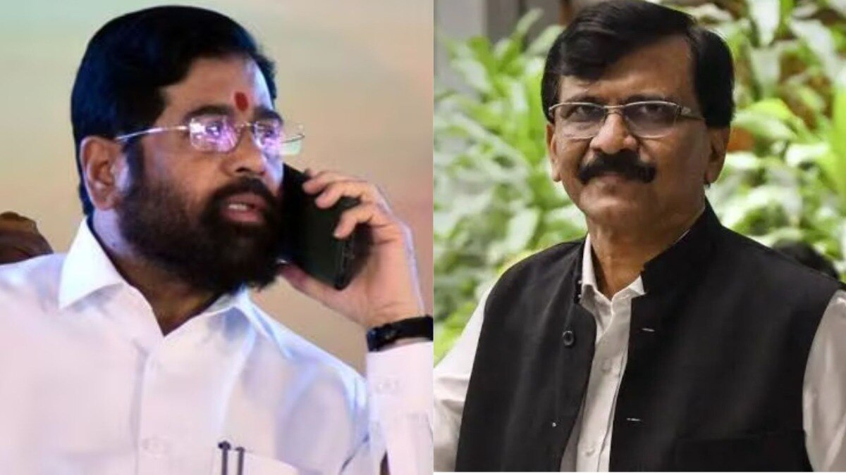 Eknath Shinde call to MP Sanjay Raut 
