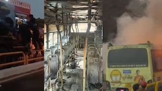 पुण्याची गोष्ट : 15 प्रवाशांनी भरलेल्या चालत्या बसला भीषण आग, ड्रायव्हरने जीवाची बाजी लावत केलं मोठं काम, अग्नीशमन दलाने.. Mumbai Tak