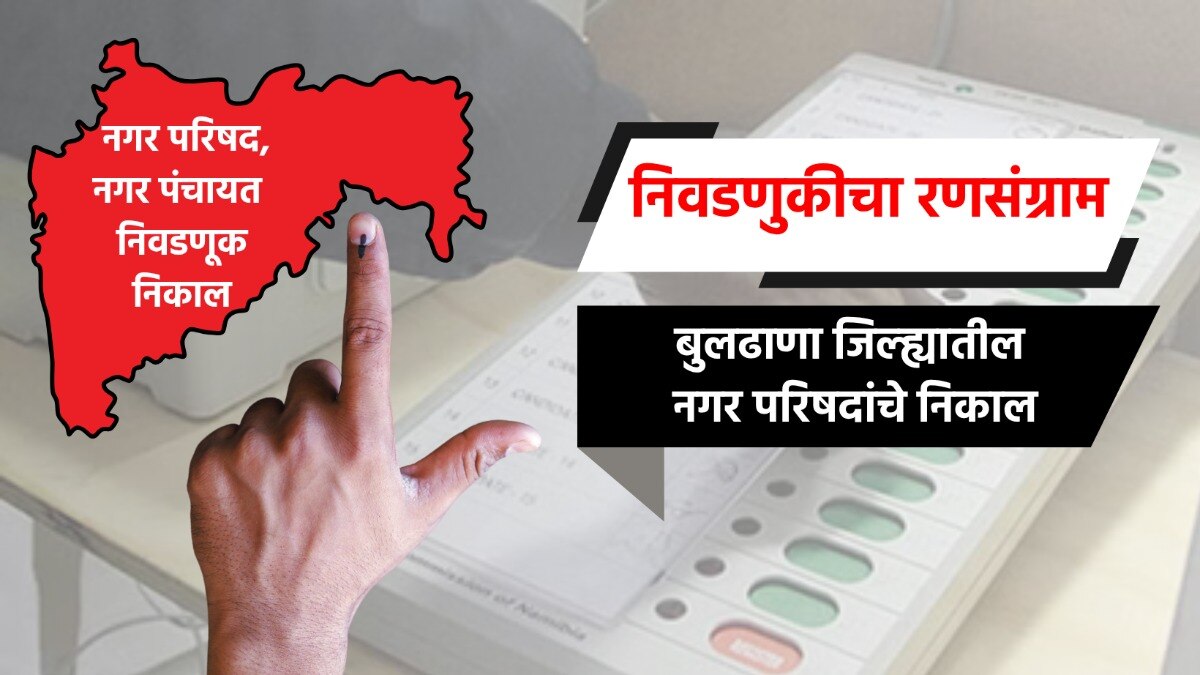 election result live complete results of nagar parishad  in buldhana district buldhana chikhli nagar parishad election 2025 result