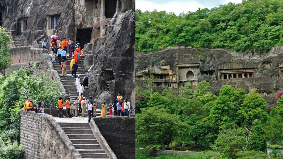 Pune woman dies on the spot after suffering heart attack after climbing stairs to see Anjitha Caves :
