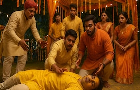 हळदी समारंभात नाचताना कोसळला, जळगावमध्ये तरुणाचा जागेवर मृत्यू Jalgaon News