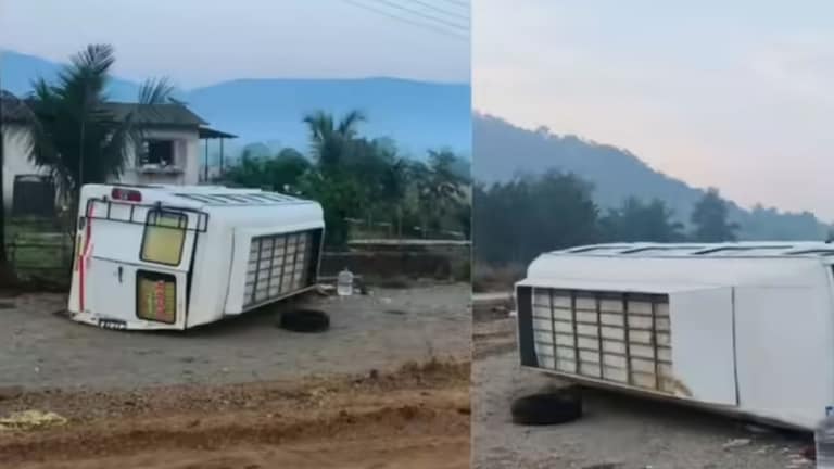 रायगड दर्शनासाठी निघालेल्या सांगलीच्या विद्यार्थिनींची बस पलटली; सहलीला जात असताना दुर्दैवी घटना Raigad Accident