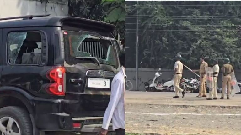 बीडमध्ये मतदानाला हिंसक वळण, माजी आमदाराच्या घरासमोर दगडफेक; गाड्याही फोडल्या; मोठा राडा Beep Nagarpalika Election