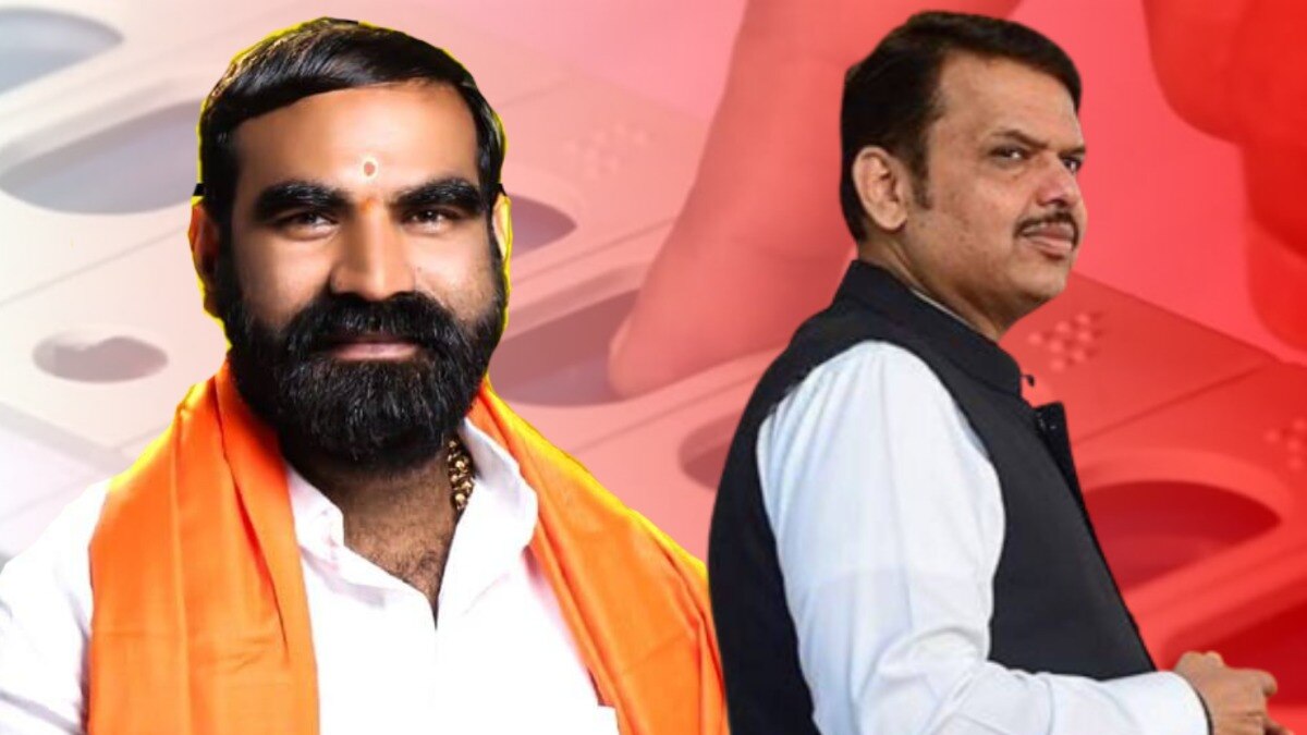 cm devendra fadnavis got angry with shiv sena shinde faction mla santosh bangar for violating privacy at polling booth