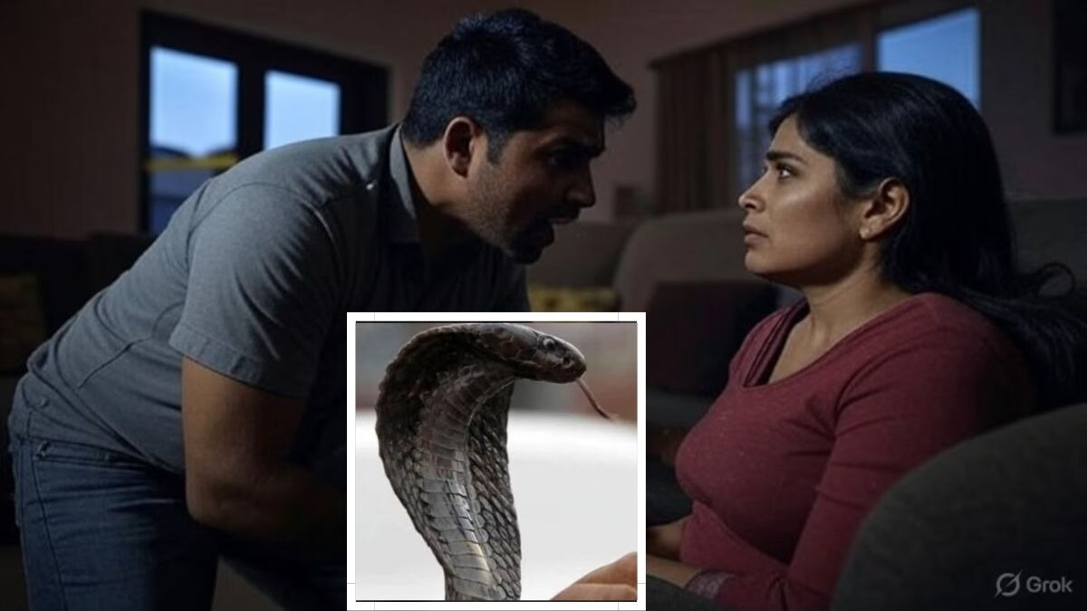 मित्रांना सांगून विषारी साप आणला अन्... 