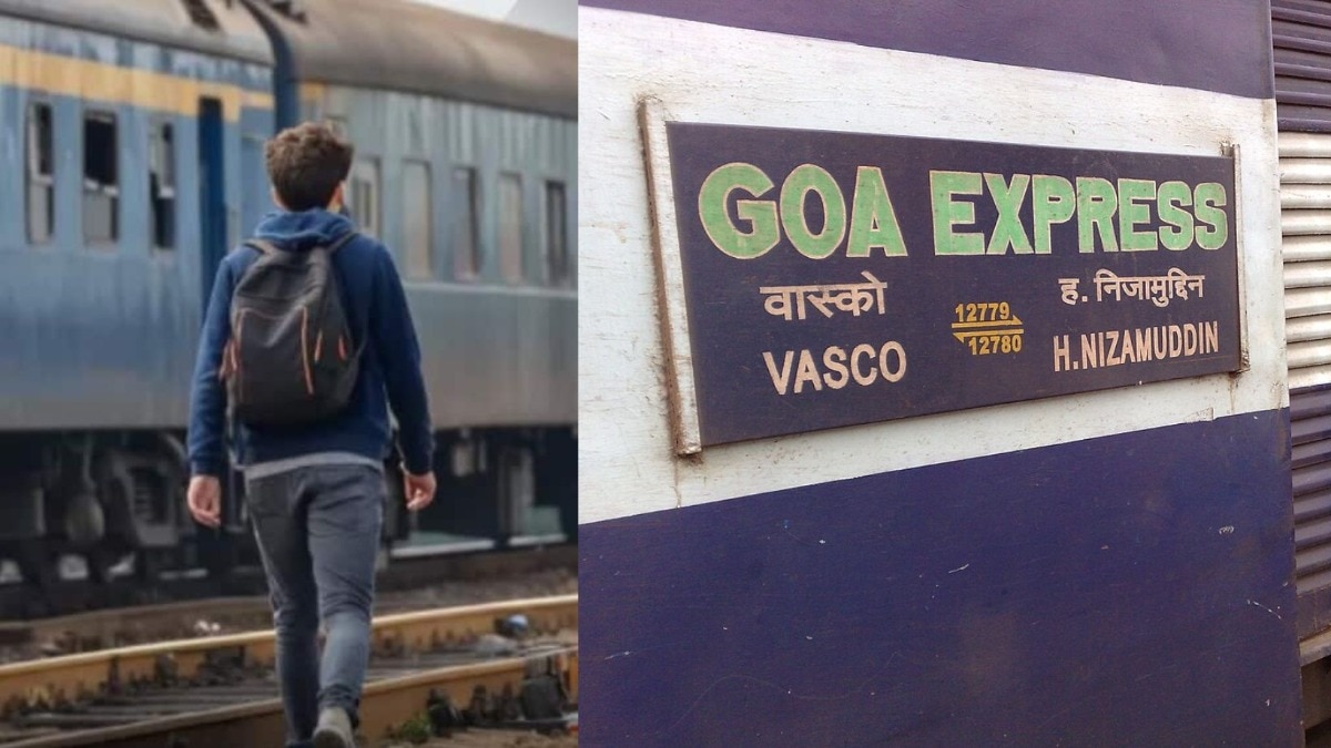 आहिल्यानगर: रेल्वे ट्रॅकवरुन जाताना युवक मोबाईलवर बोलण्यात मग्न, तितक्यात गोवा एक्सप्रेस आली अन् चिरडून गेली