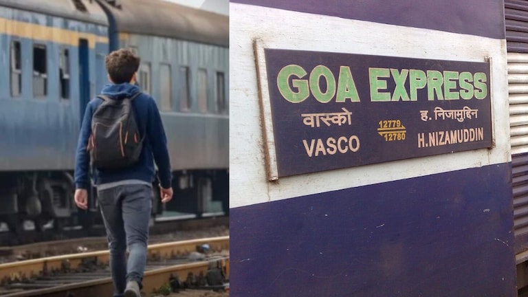 आहिल्यानगर: रेल्वे ट्रॅकवरुन जाताना युवक मोबाईलवर बोलण्यात मग्न, तितक्यात गोवा एक्सप्रेस आली अन् चिरडून गेली Ahilyanagar Railway Accident