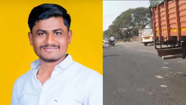 बीड : देवदर्शनासाठी चाललेल्या तरुणाला ट्रकने उडवलं, जागीच मृत्यू Beed Accident