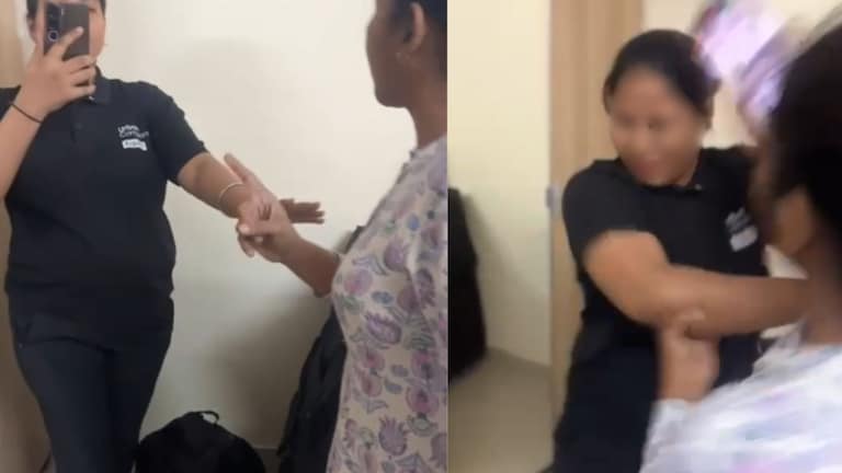 अर्बन कंपनीच्या मसाज थेरपिस्टकडून महिलेला मारहाण; बुकिंग रद्द केल्याने संतप्त, मारहाणीचा व्हिडिओ पाहा Massage Therapist beats Customer