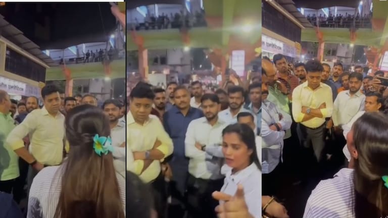 परप्रांतीयांना टपऱ्या मिळतात, आम्हाला नाही; मला राज ठाकरेंचा फोटो लावून टपरी द्या, तरुणीची मनसेकडे मागणी VIDEO Avinash Jadhav and Marathi Girl Kalyan Dombivali Video