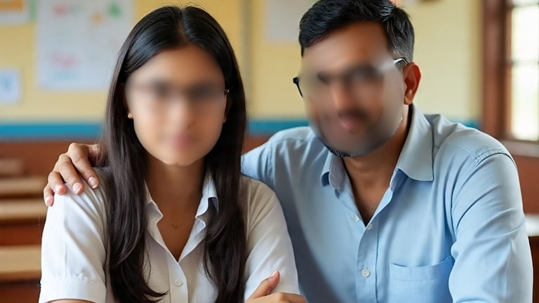 शिक्षकाची अल्पवयीन विद्यार्थिनीवर वाईट नजर, विद्यार्थ्यांना बाहेर पाठवून शिकवणीच्या बहाण्याने बंद दाराआड... crime news