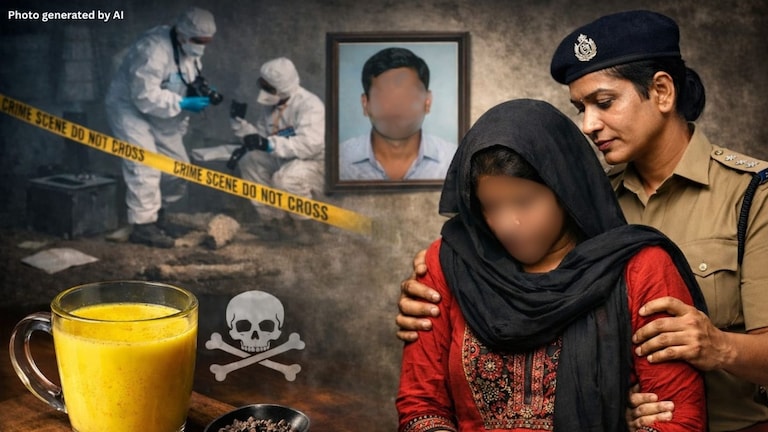 शक्तीवर्धक गोळ्या घेऊन बनायचा हैवान, अत्याचाराला कंटाळलेल्या पत्नीने पतीला दुधात विष घालून संपवलं Gujarat Crime News