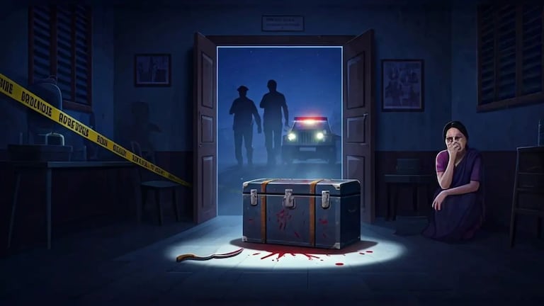 पत्नीशी वाद झाला, रागच्या भरात नवऱ्याने पोटच्या मुलाला कोयत्याने वार करुन संपवलं, मृतदेह लोखंडी पेटीत लपवला Crime News