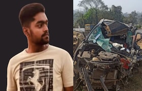 पालघर जिल्ह्यात आंतरराष्ट्रीय नेमबाज संभाजी पाटीलचा अपघातात दुर्दैवी अंत, कारचा झाला चेंदामेंदा Palghar Accident