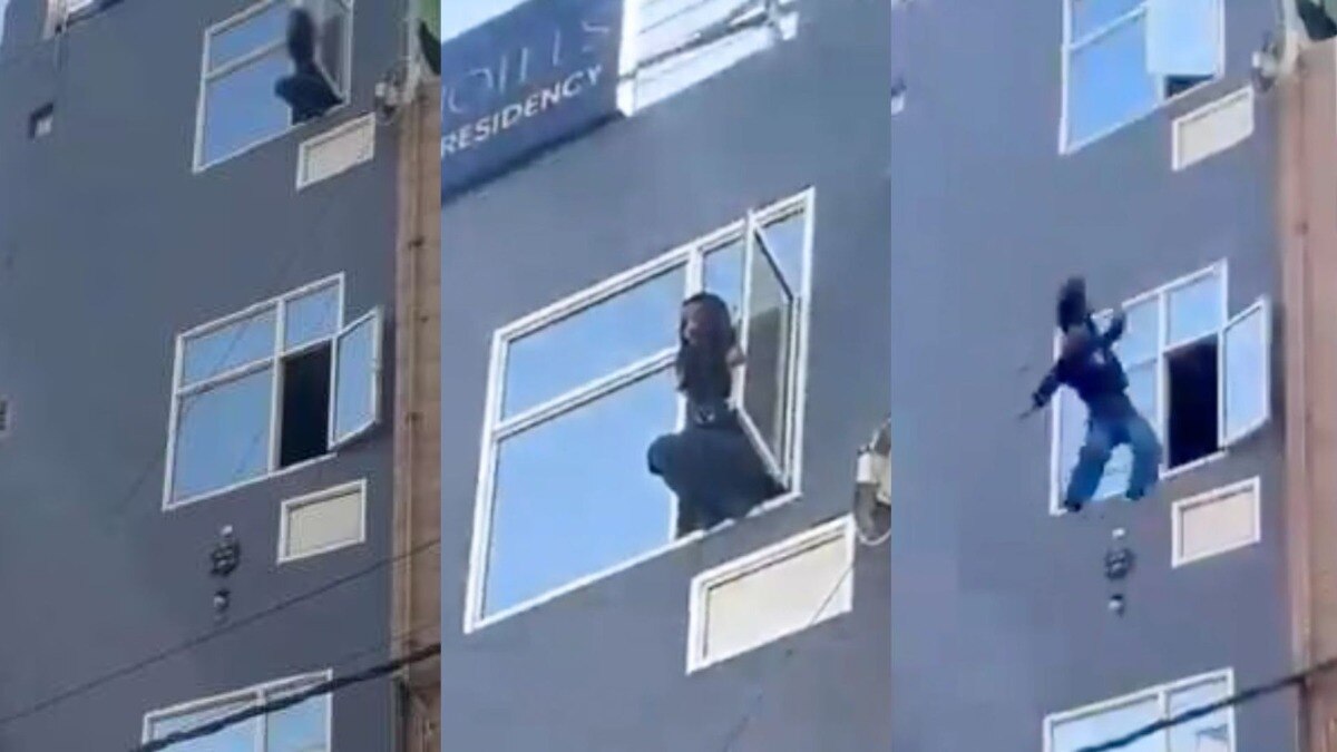 Girl jumps from hotel 