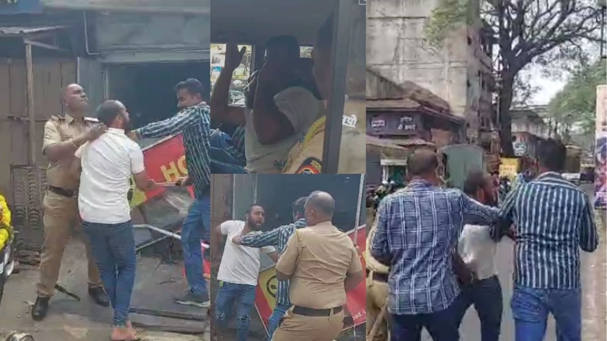 कोल्हापूर : हॉटेल स्वस्तिकची तोडफोड करणाऱ्या युवकाला पोलिसांनी दिला भर रस्त्यात चोप.., पाहा व्हिडीओ 