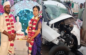 धाराशिव : चार दिवसांपूर्वी साखरपुडा, मेहंदीचा रंग उतरण्याआधीच नवरदेव अन् नवरी मुलीवर काळाचा घाला Dharashiv news