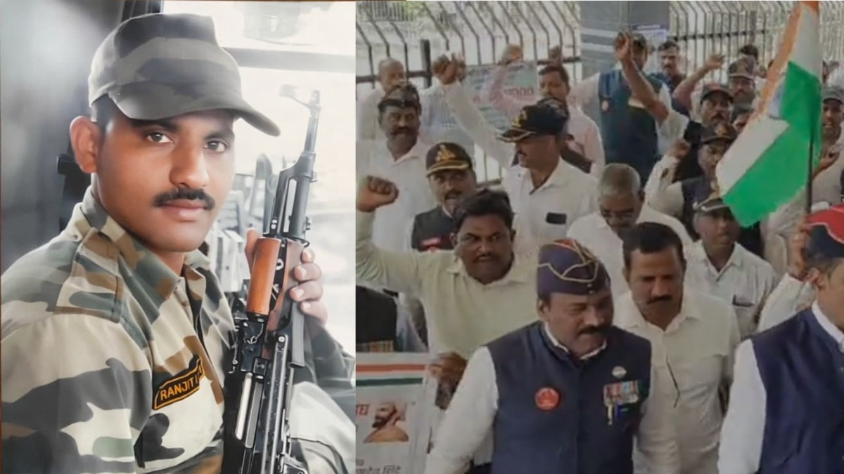 माजी सैनिकाच्या हत्येने साताऱ्यात संतापाची लाट, गावगुंड आरोपी अजूनही फरार असल्याने सैनिकांचा आक्रोष मोर्चा 