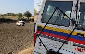 बीड : मद्यधुंद तरुणांच्या स्कॉर्पिओची पोलीस जीपला जोरदार धडक; वाहन शेतात कोसळले, 5 कर्मचारी जखमी Beed Accident